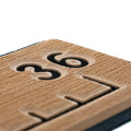 SeaDek 36 Routed Ruler  6mm  Brushed Texture  MochaBlack 5358380093