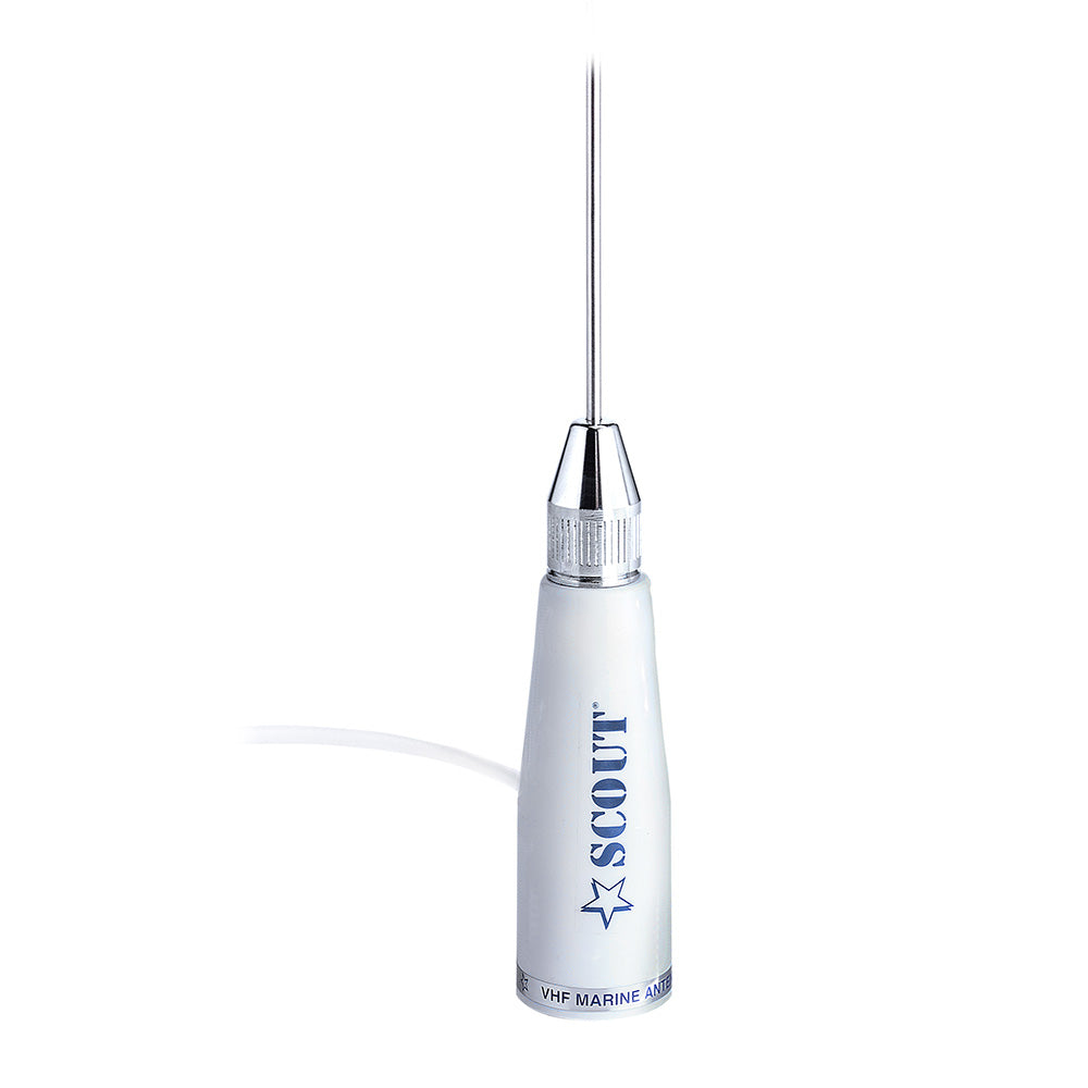 Scout 33 Stainless VHF Whip Antenna 3dB w5M RG58 Coax KS23A PF AN NVHF00006T