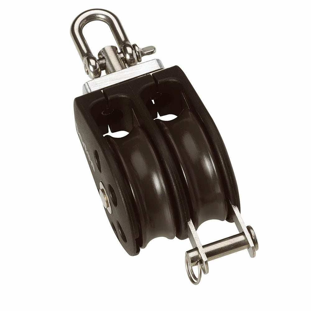 Barton Size 2 35mm Plain Bearing Pulley Block Double Swivel  Becket N02231