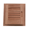 Whitecap Teak Louvered Door  Frame  Left Hand  12 x 12 60721
