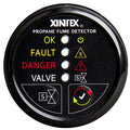 FireboyXintex Propane Fume Detector wPlastic Sensor  Solenoid Valve  Black Bezel Display P1BSR