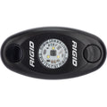 RIGID Industries ASeries Black Low Power LED Light  Single  Amber 480343
