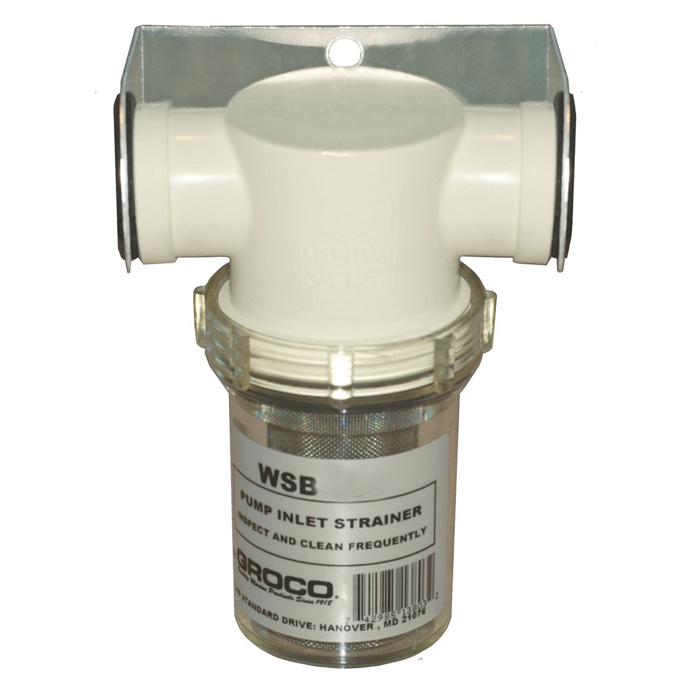 GROCO 1 Fresh Water Strainer w304 SS Basket WSB1000