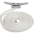 SeaDog Double Braided Nylon Dock Line  12 x 15  White 302112015WH1