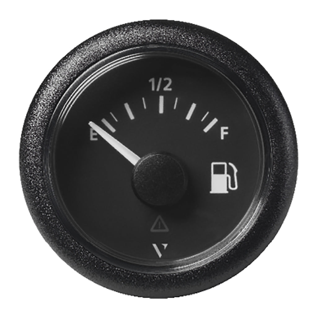 Veratron 52MM 2116 ViewLine Fuel Level Gauge EmptyFull  240335 OHM  Black Dial  Round Bezel A2C59514094