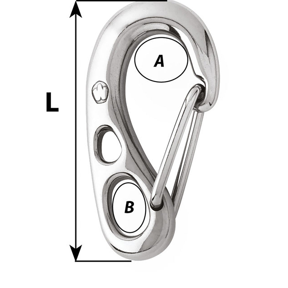 Wichard HR Safety Snap Hook  100mm Length  31516 2382W